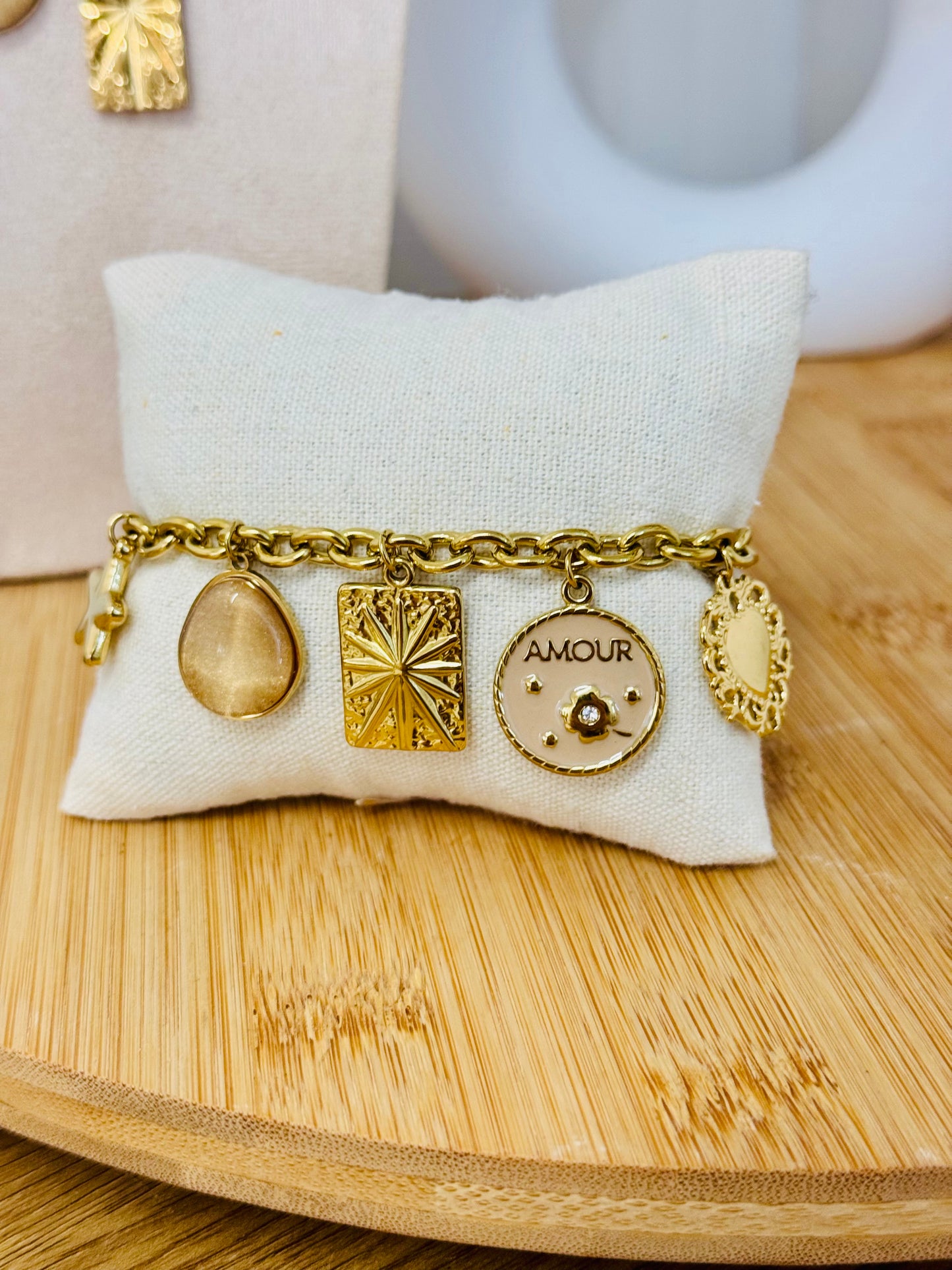 Bracelet breloques amour