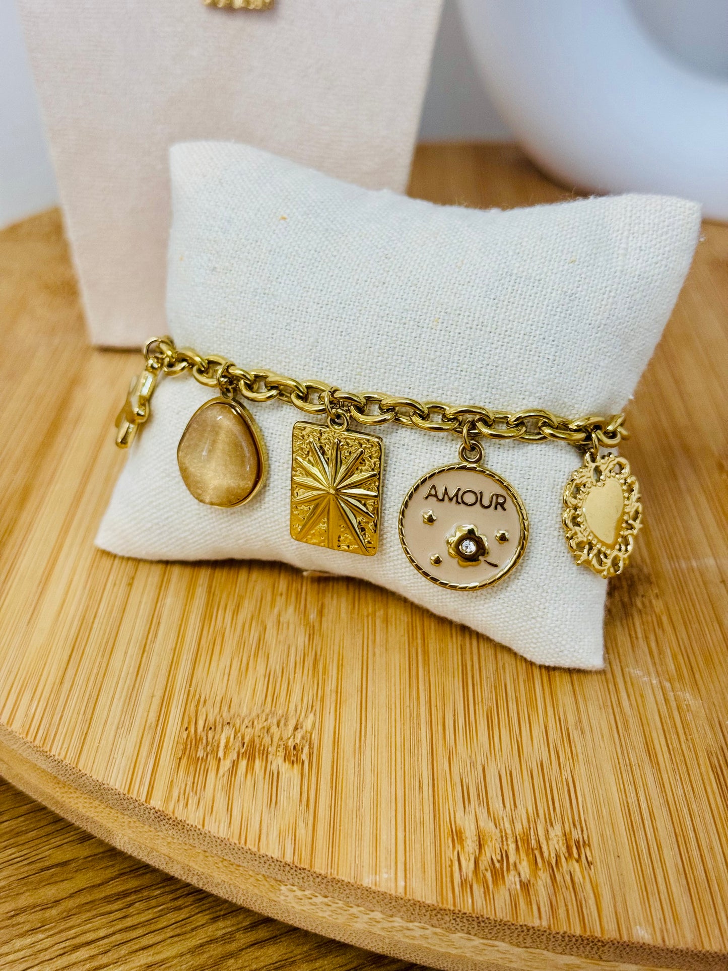 Bracelet breloques amour
