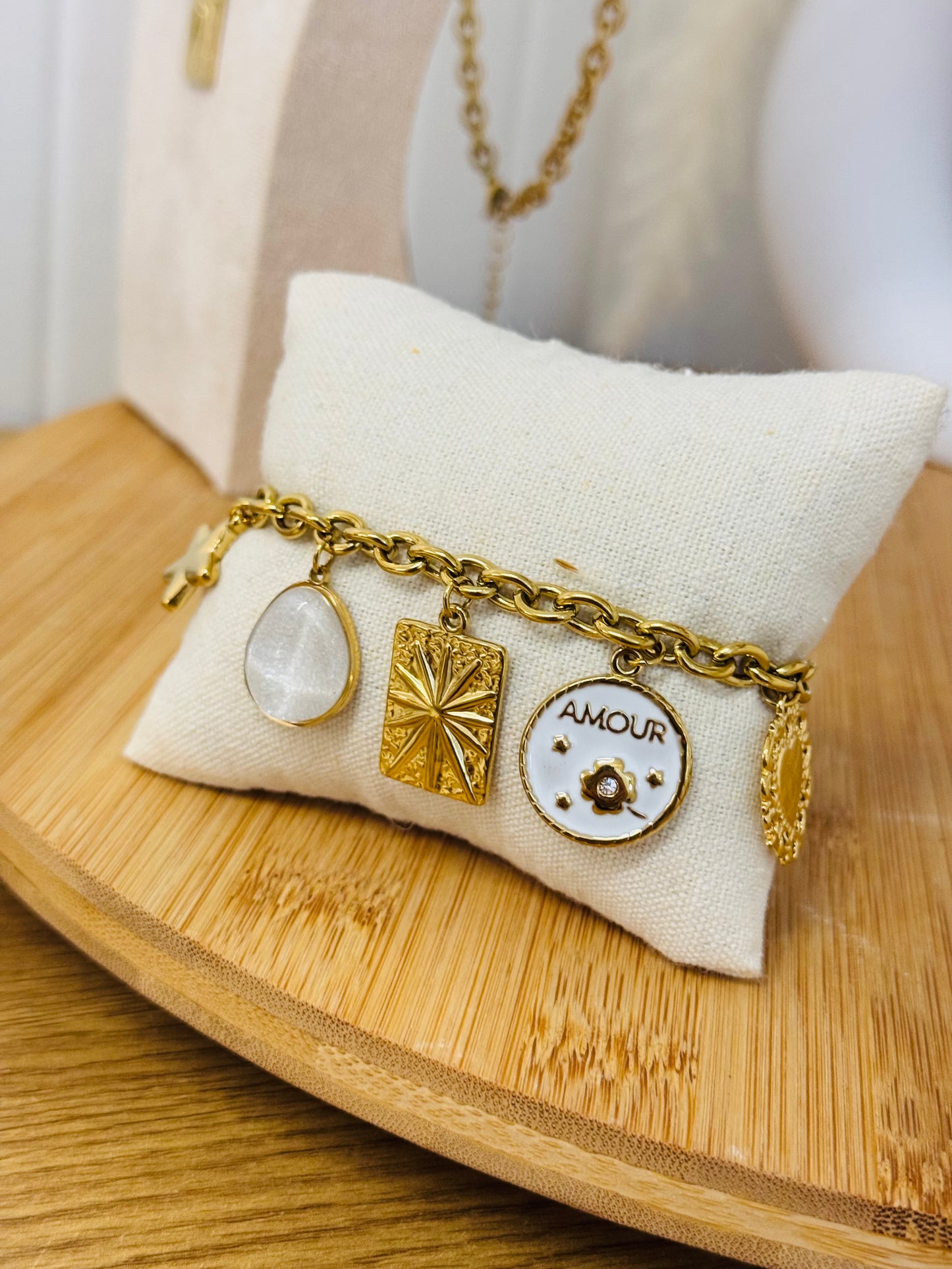 Bracelet breloques amour