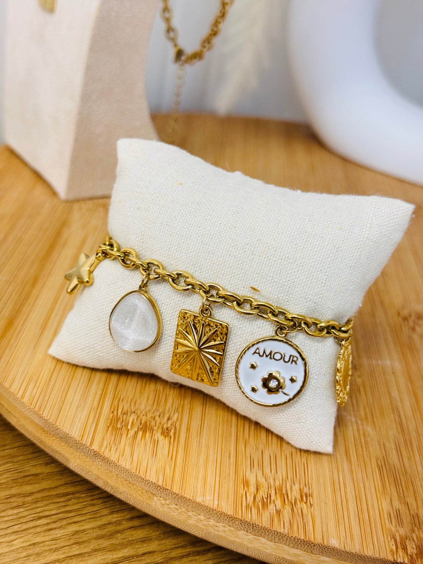Bracelet breloques amour