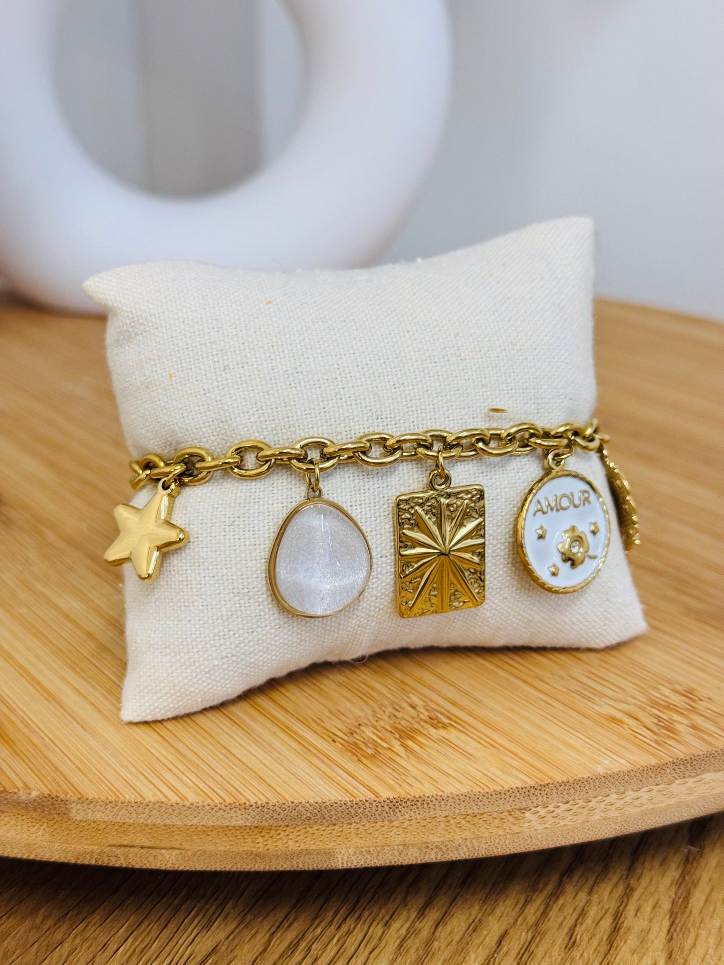Bracelet breloques amour