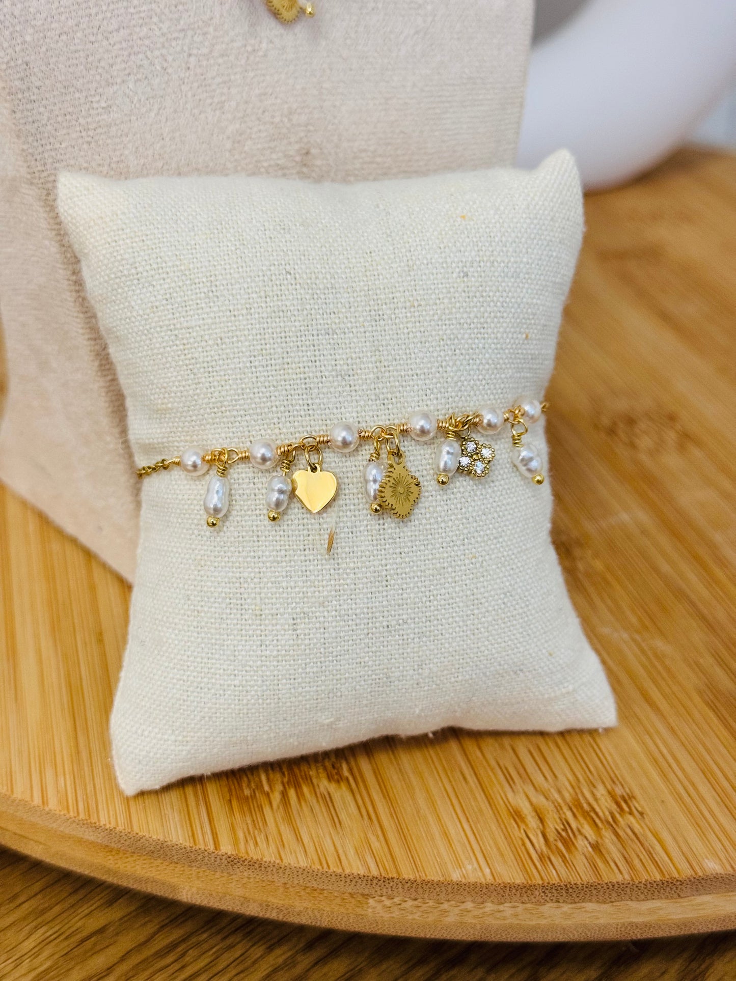 Bracelet breloques blanche