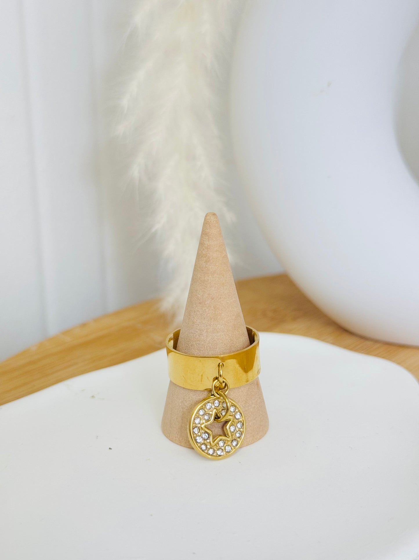 Bague brillante étoile