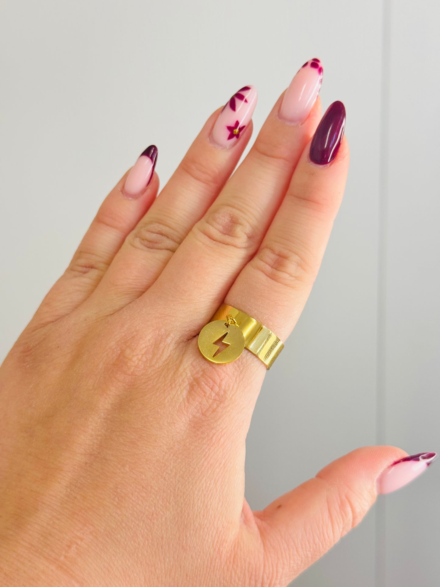 Bague breloque éclair