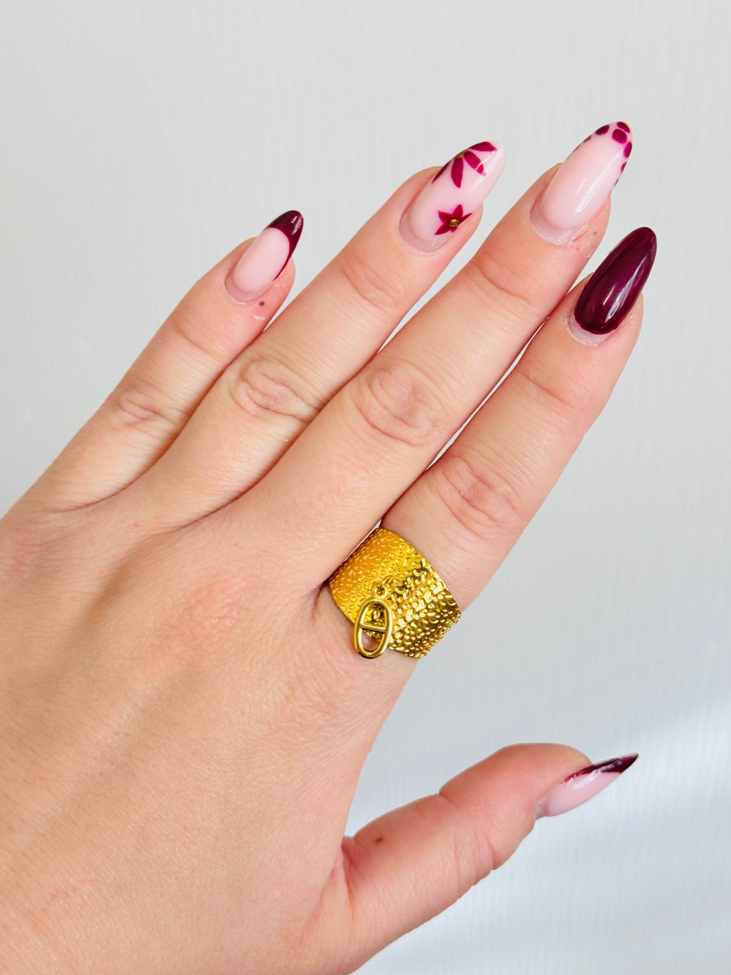 Bague ajustable grain de café