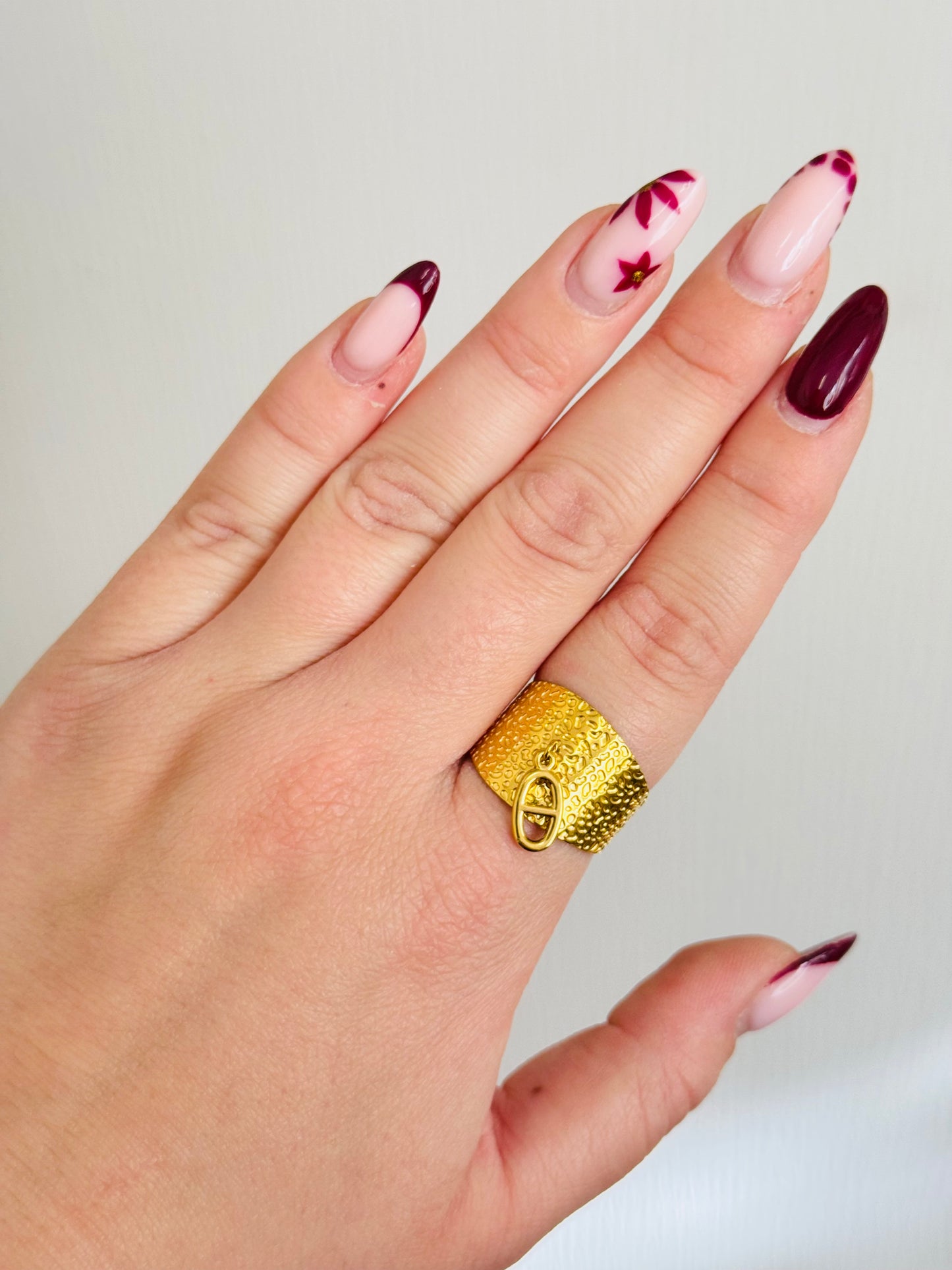Bague ajustable grain de café