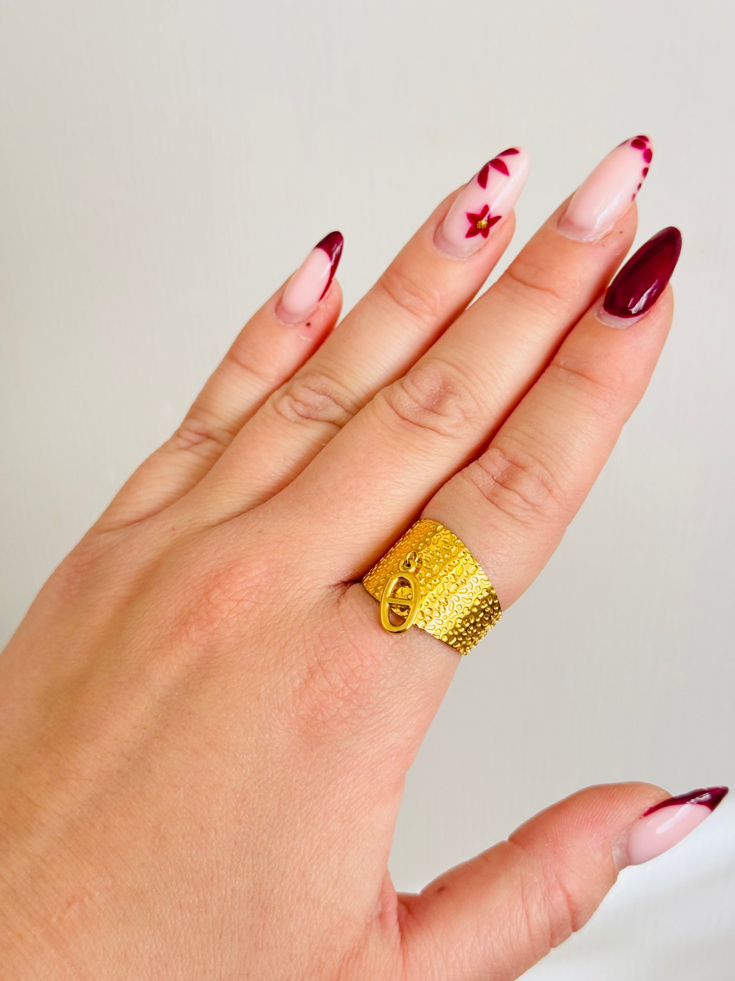 Bague ajustable grain de café