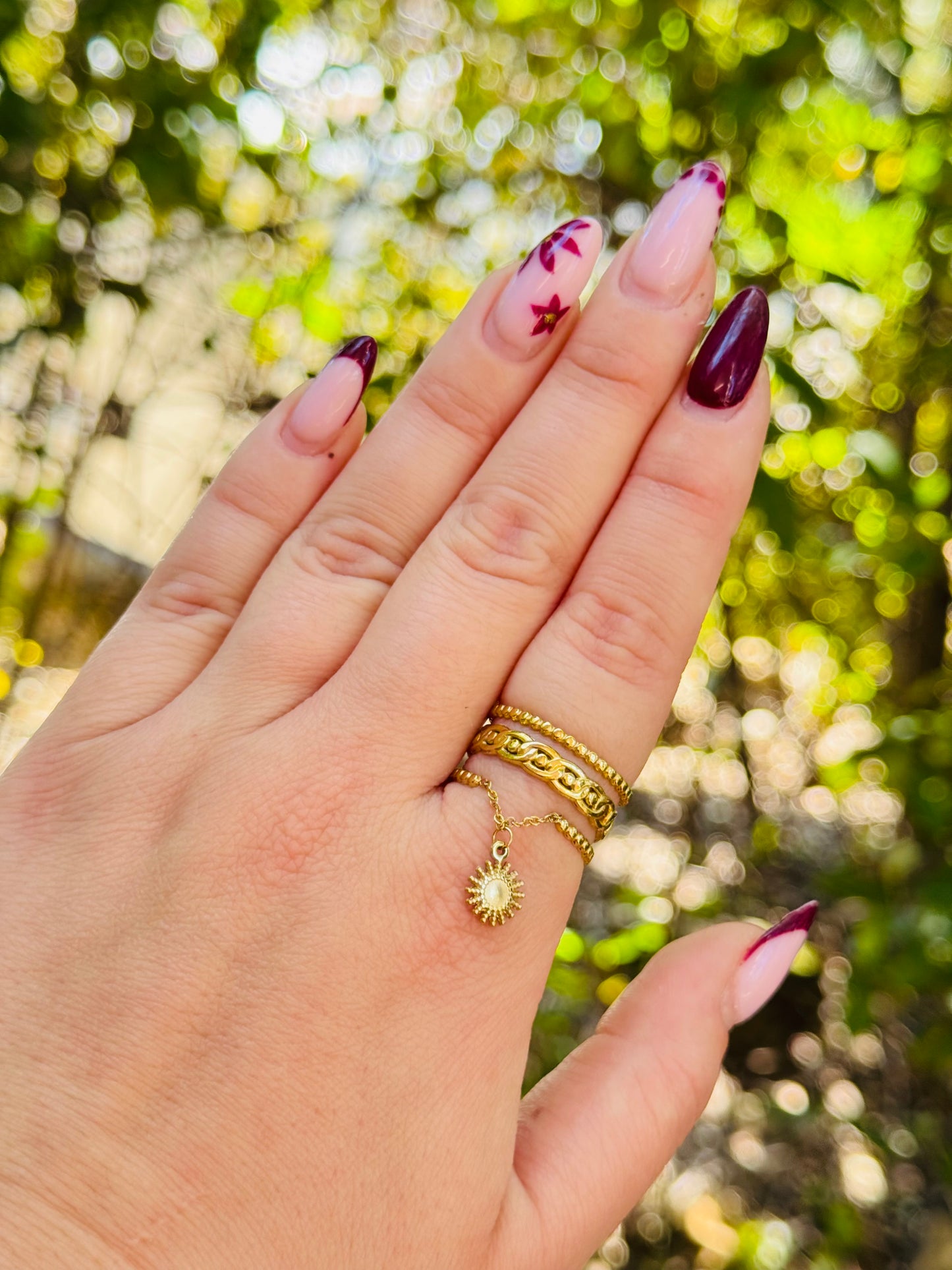 Bague triple soleil