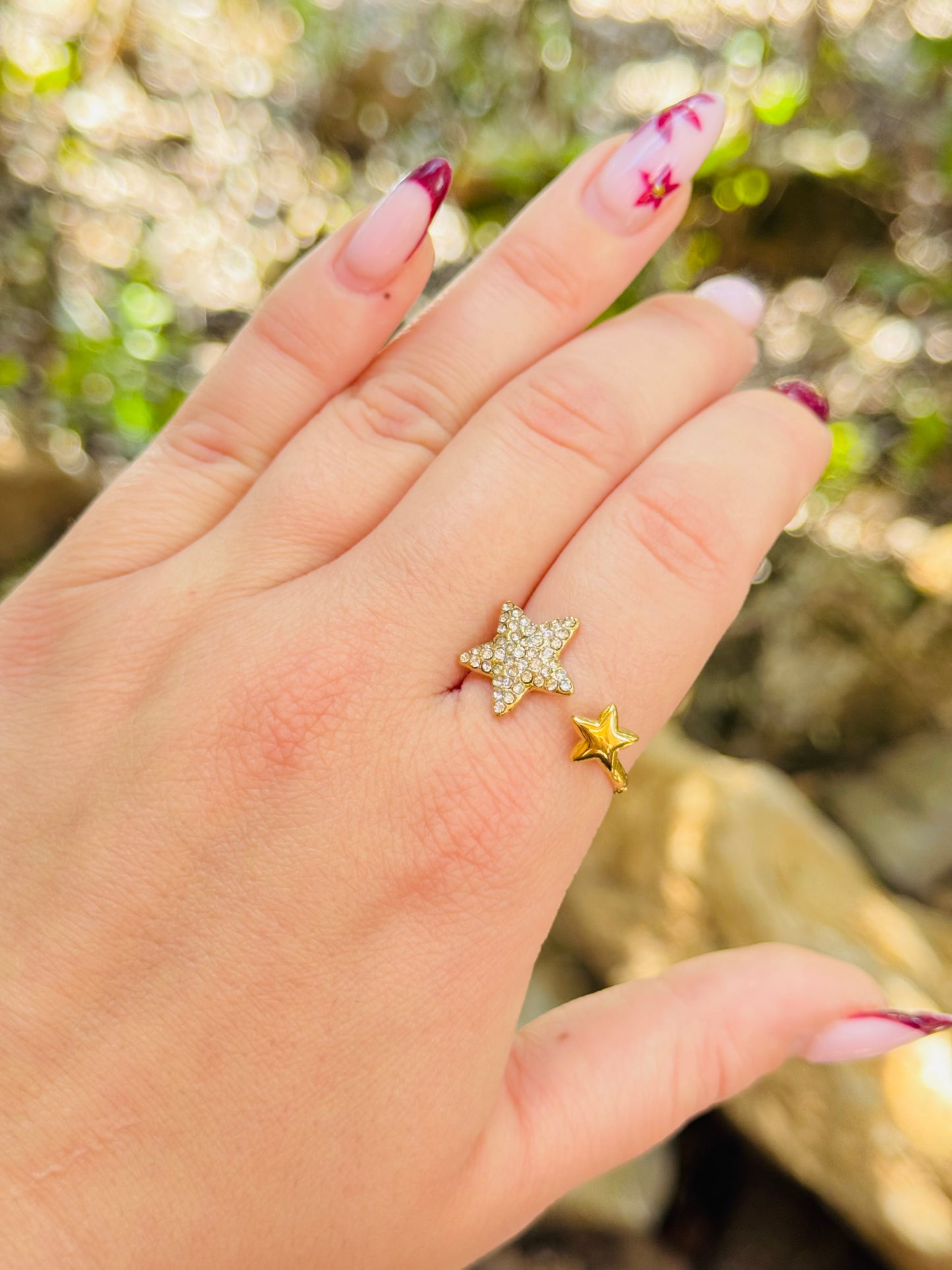 Bague étoiles