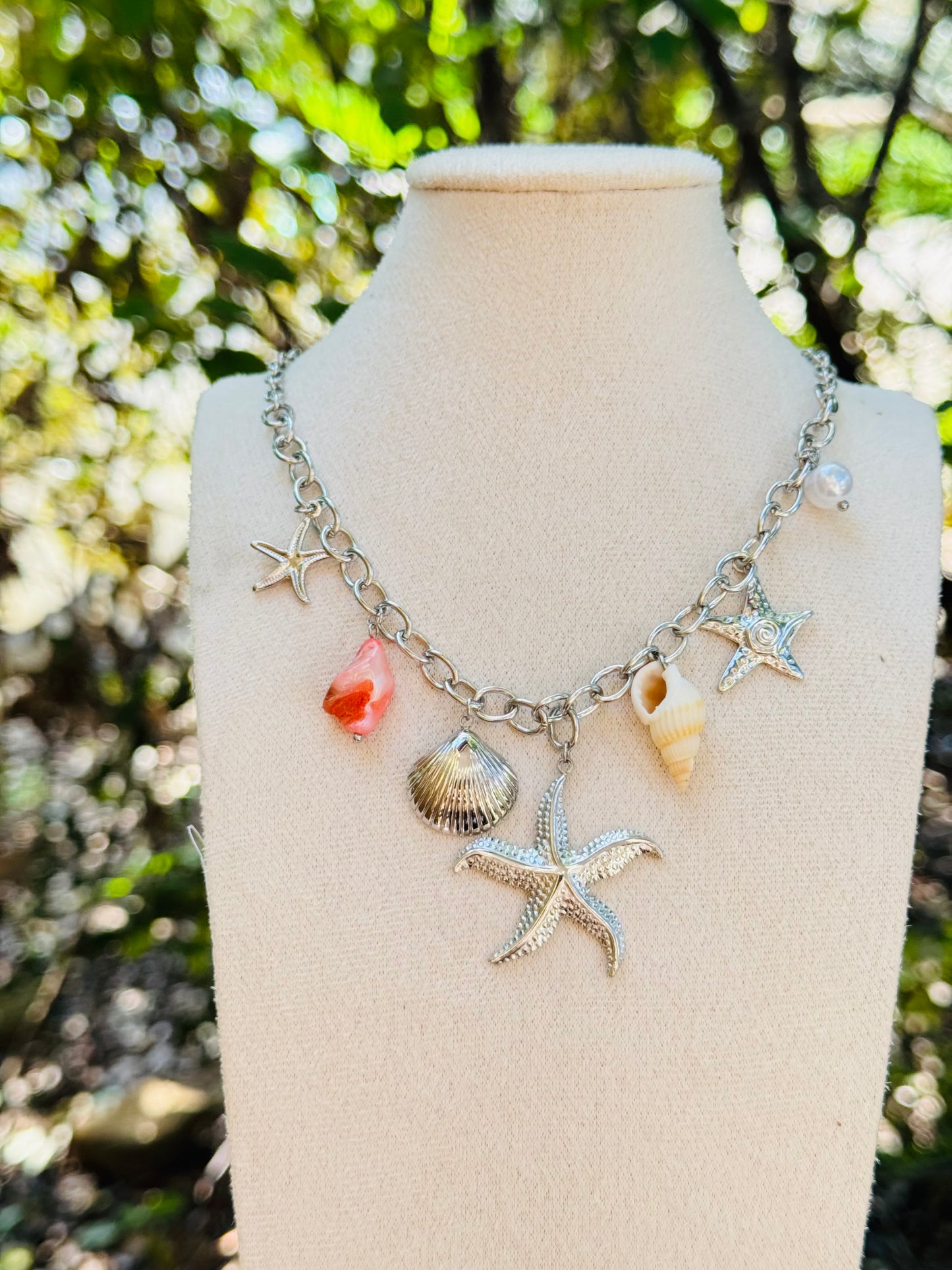 Collier breloques étoile de mer