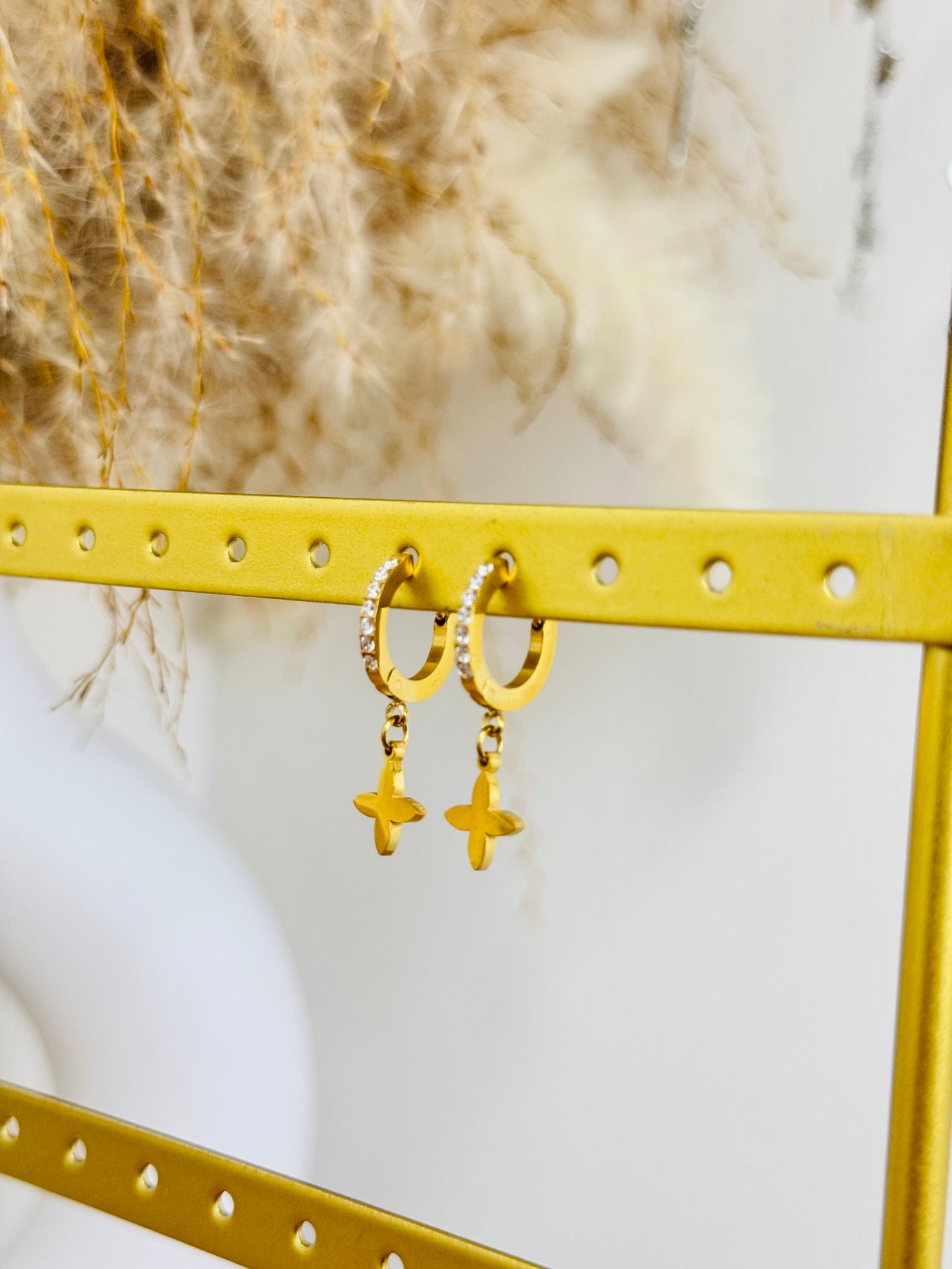 Boucles d'oreilles trèfle