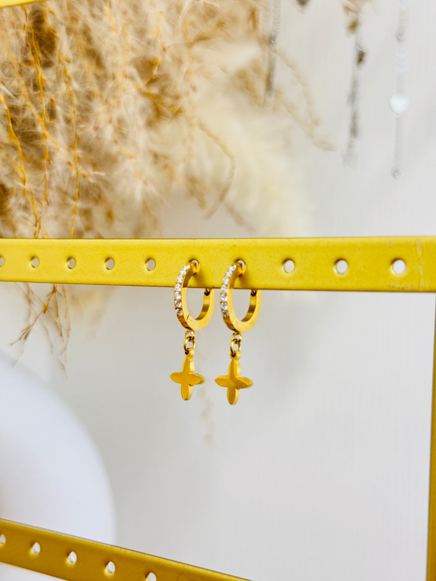 Boucles d'oreilles trèfle