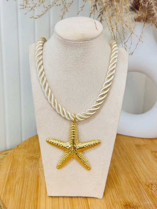 Collier cordon étoile