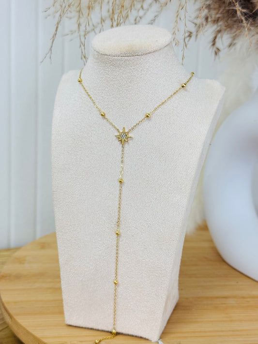Collier plongeant étoile