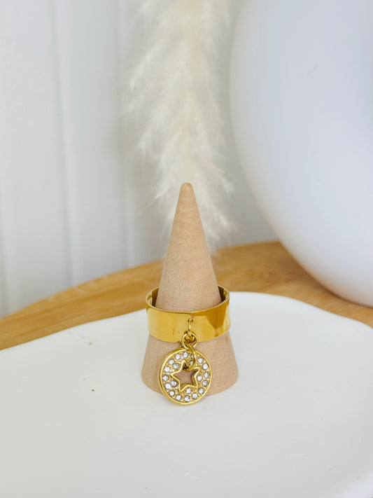 Bague brillante étoile