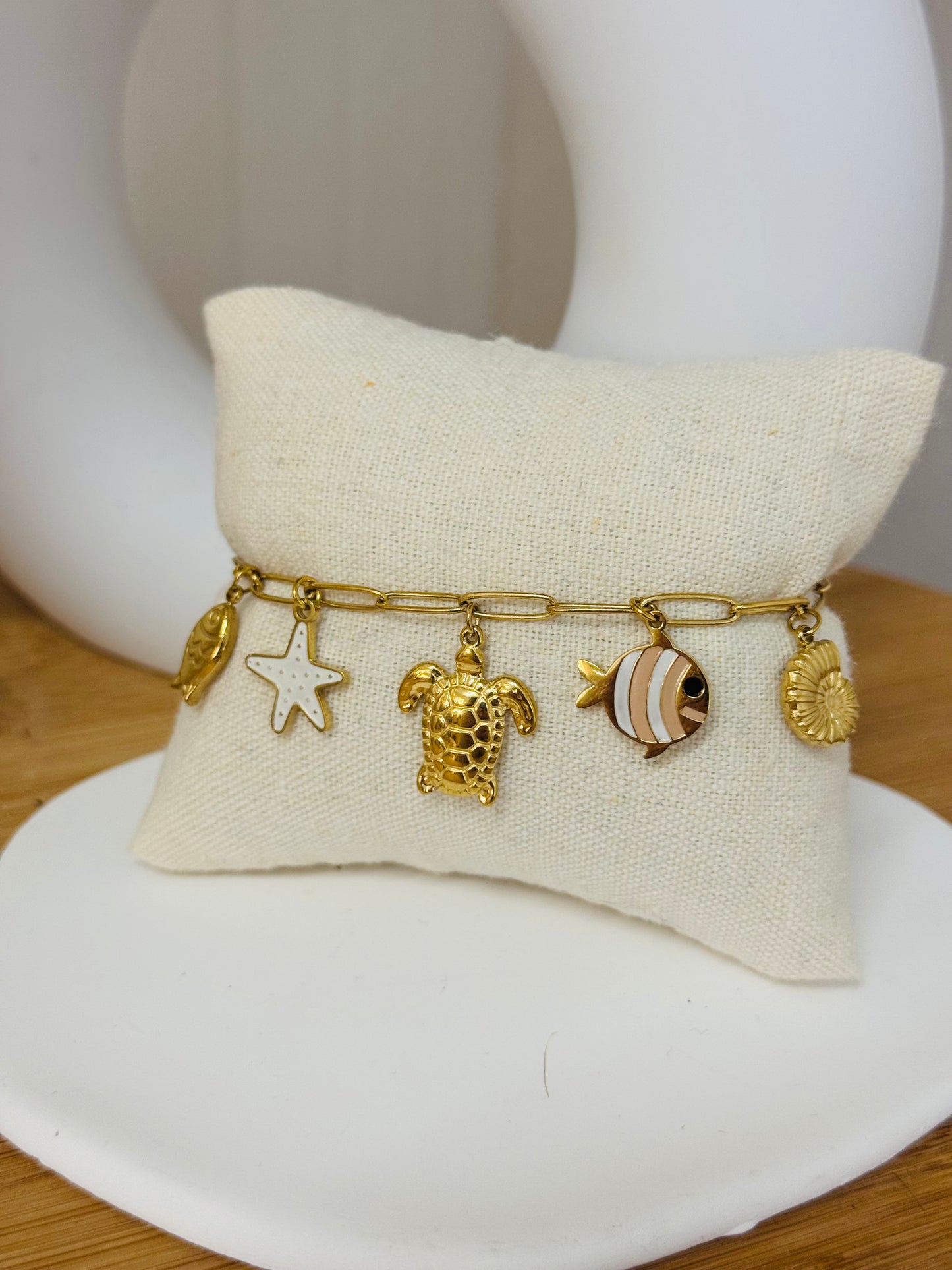 Bracelet breloques tortue