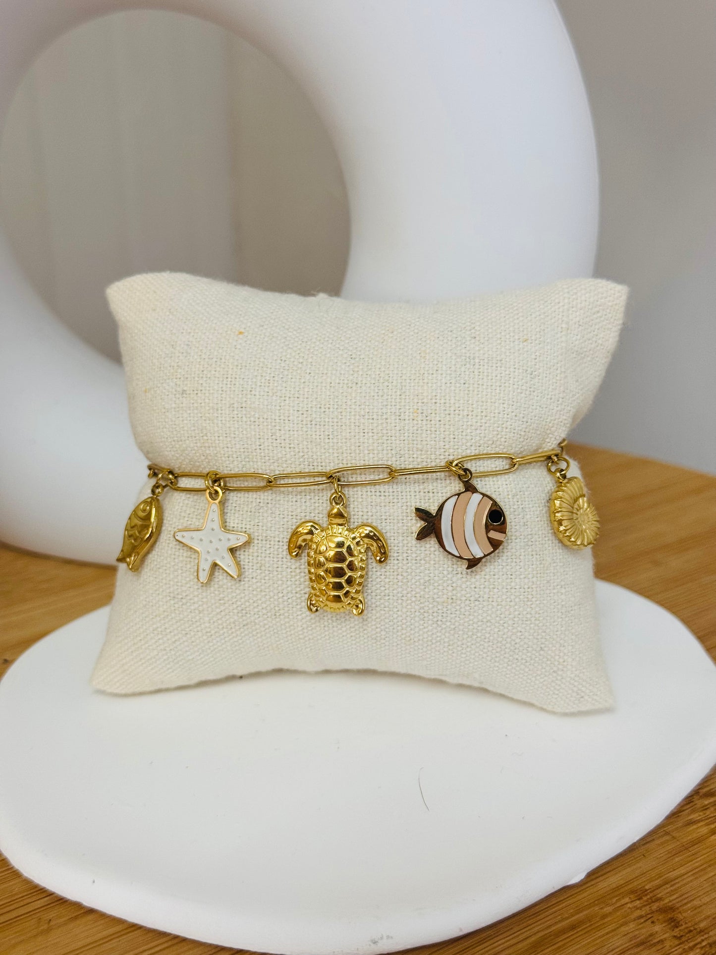 Bracelet breloques tortue