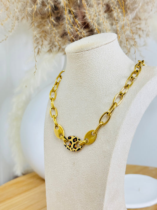 Collier léopard