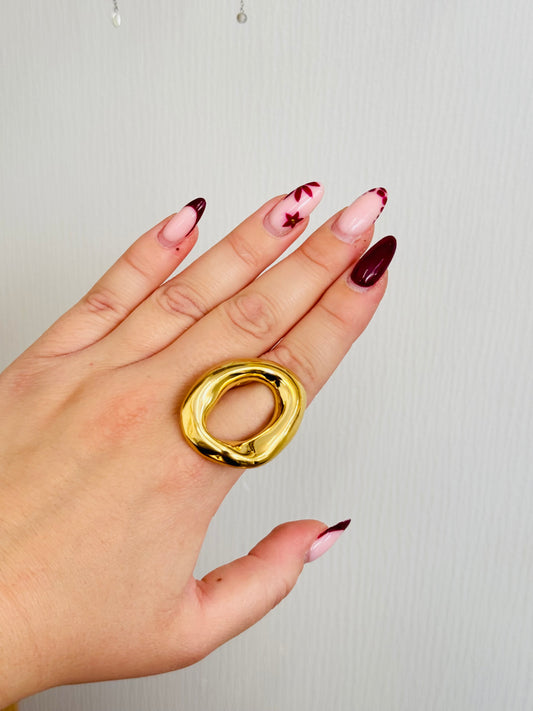 Bague ovale tendance