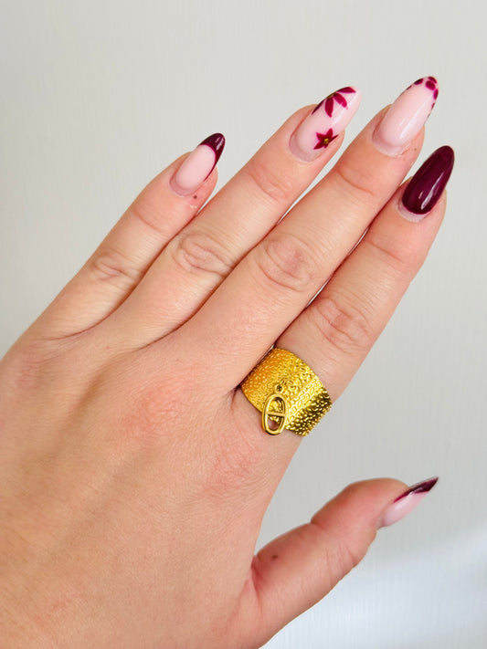 Bague ajustable grain de café