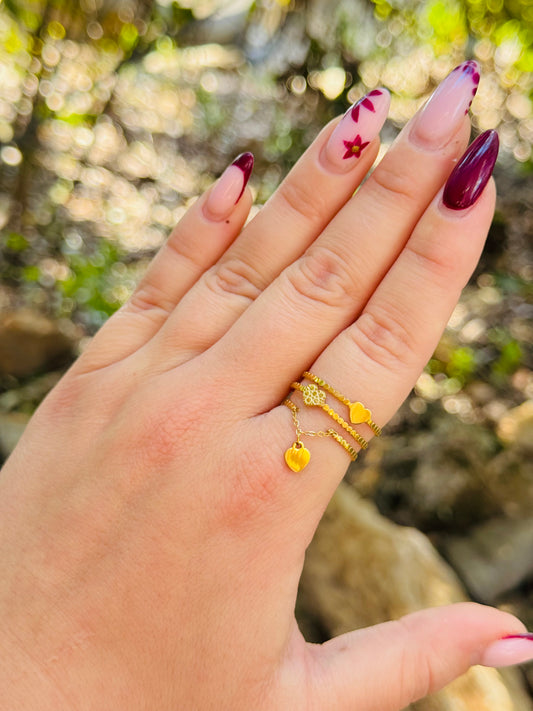 Bague coeurs